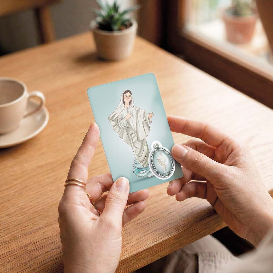 Cartão com oração de Nossa Senhora da Paz 6