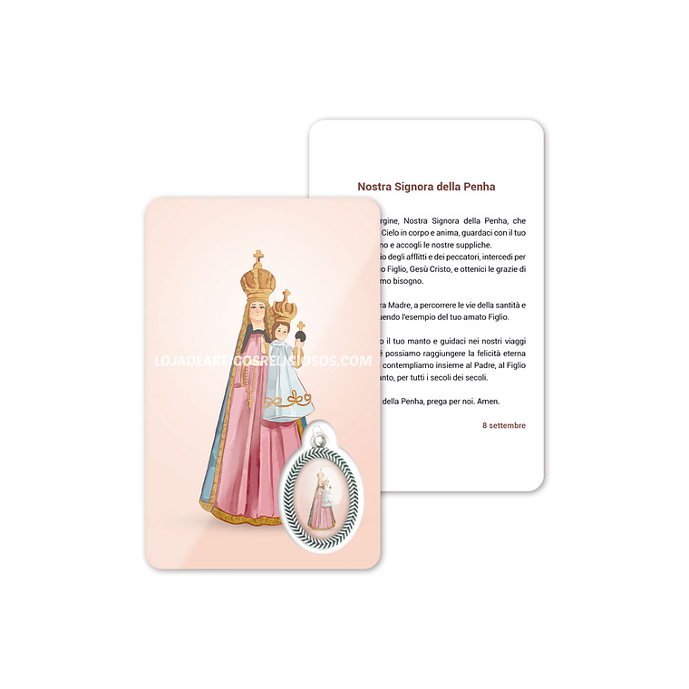Cartão com oração de Nossa Senhora da Penha 3