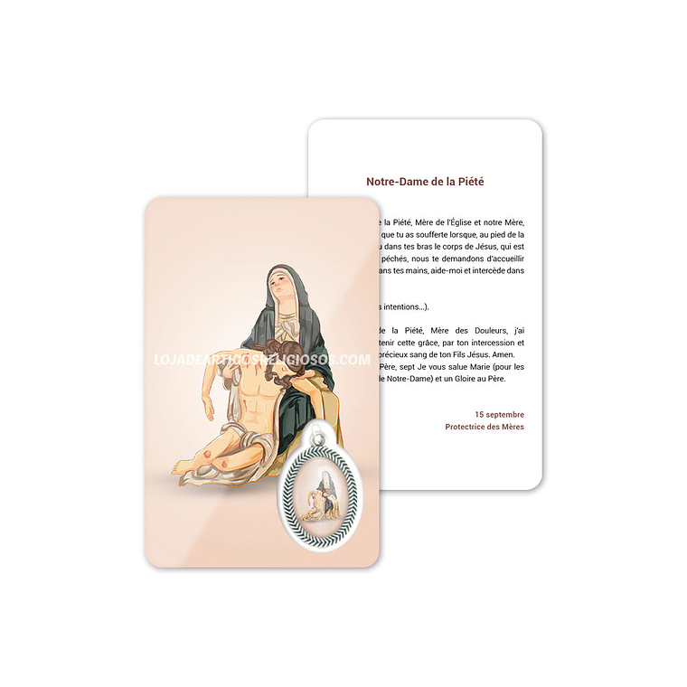 Cartão com oração a Nossa Senhora da Piedade 5