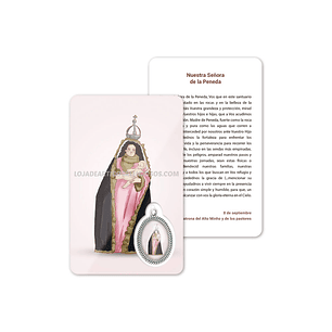 Tarjeta con oración de Nuestra Señora de la Peneda