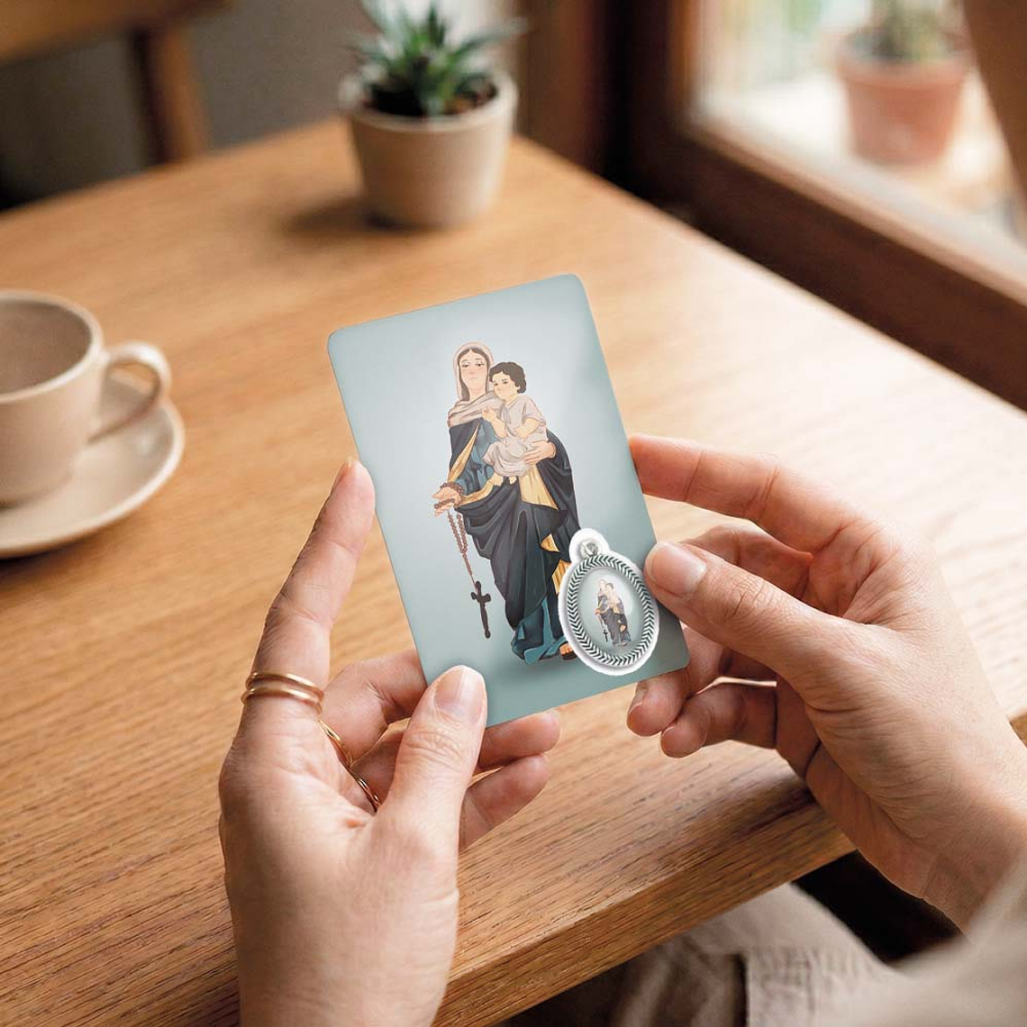 Carte de prière de Notre-Dame du Rosaire 6