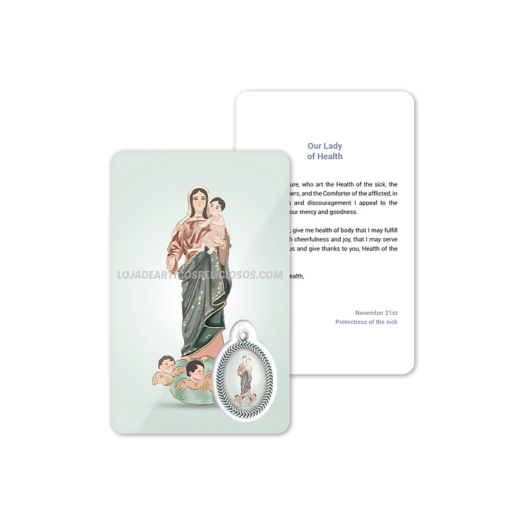Our Lady of Health prayer card 4