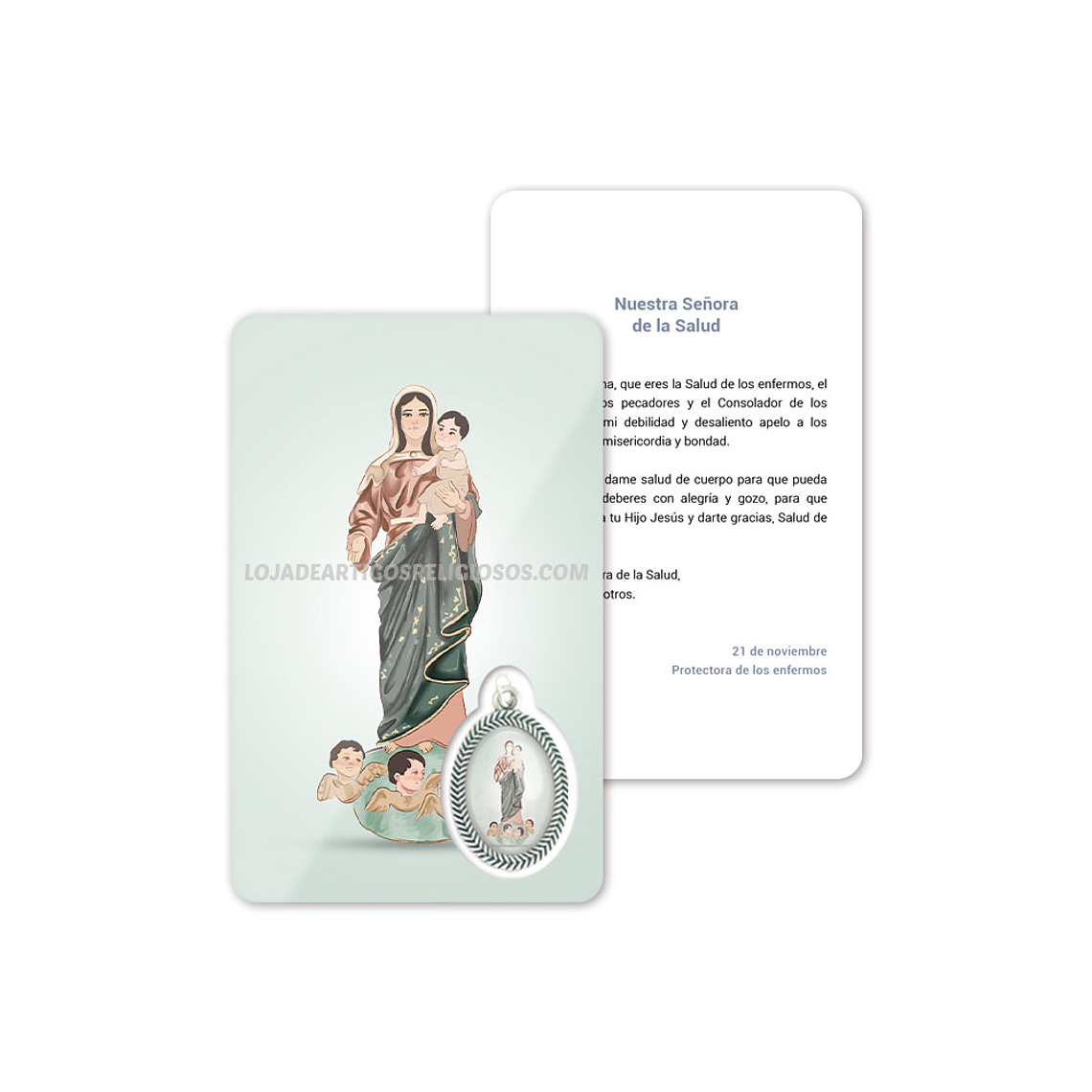 Our Lady of Health prayer card 2