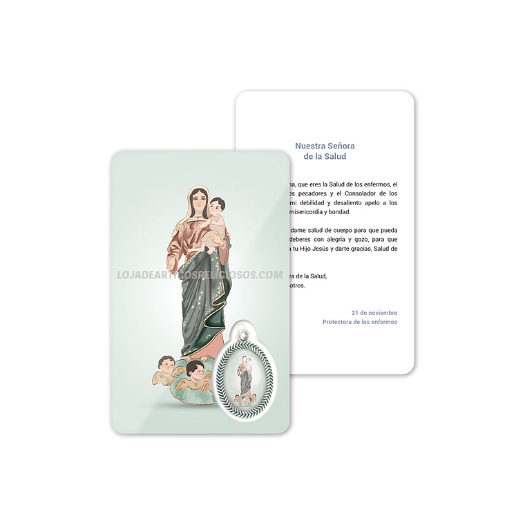 Our Lady of Health prayer card 2
