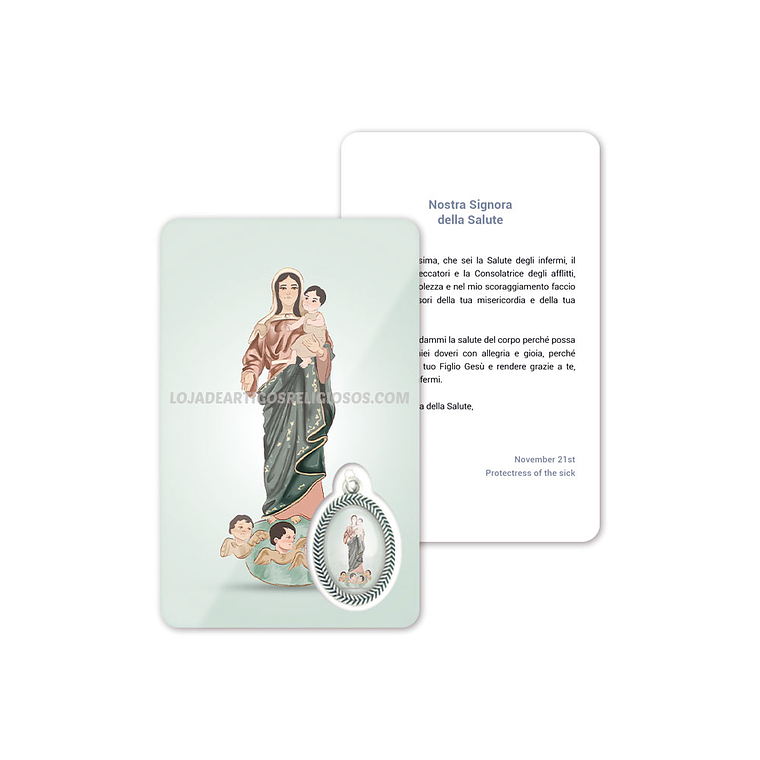 Our Lady of Health prayer card 3