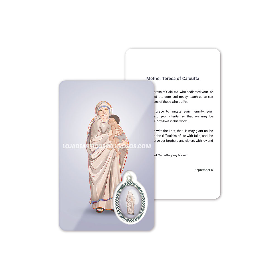 Mother Teresa of Calcutta prayer card 4