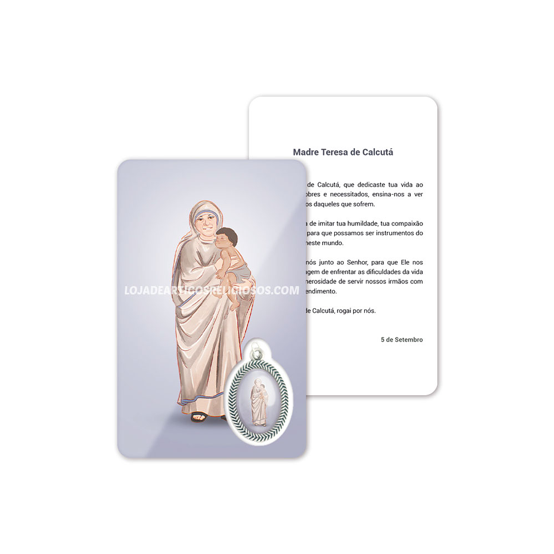 Mother Teresa of Calcutta prayer card 1