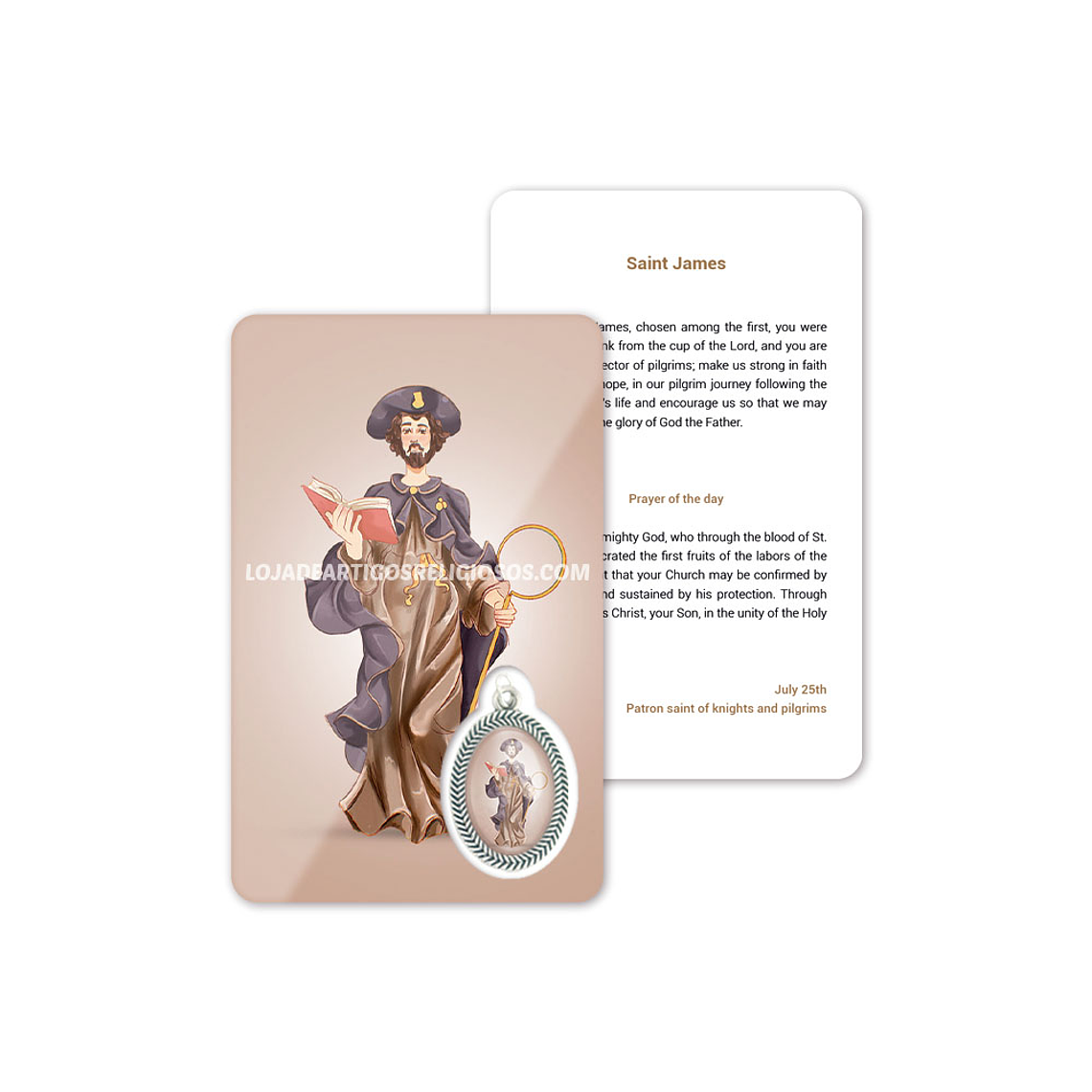 Cartão com oração de São Tiago 4
