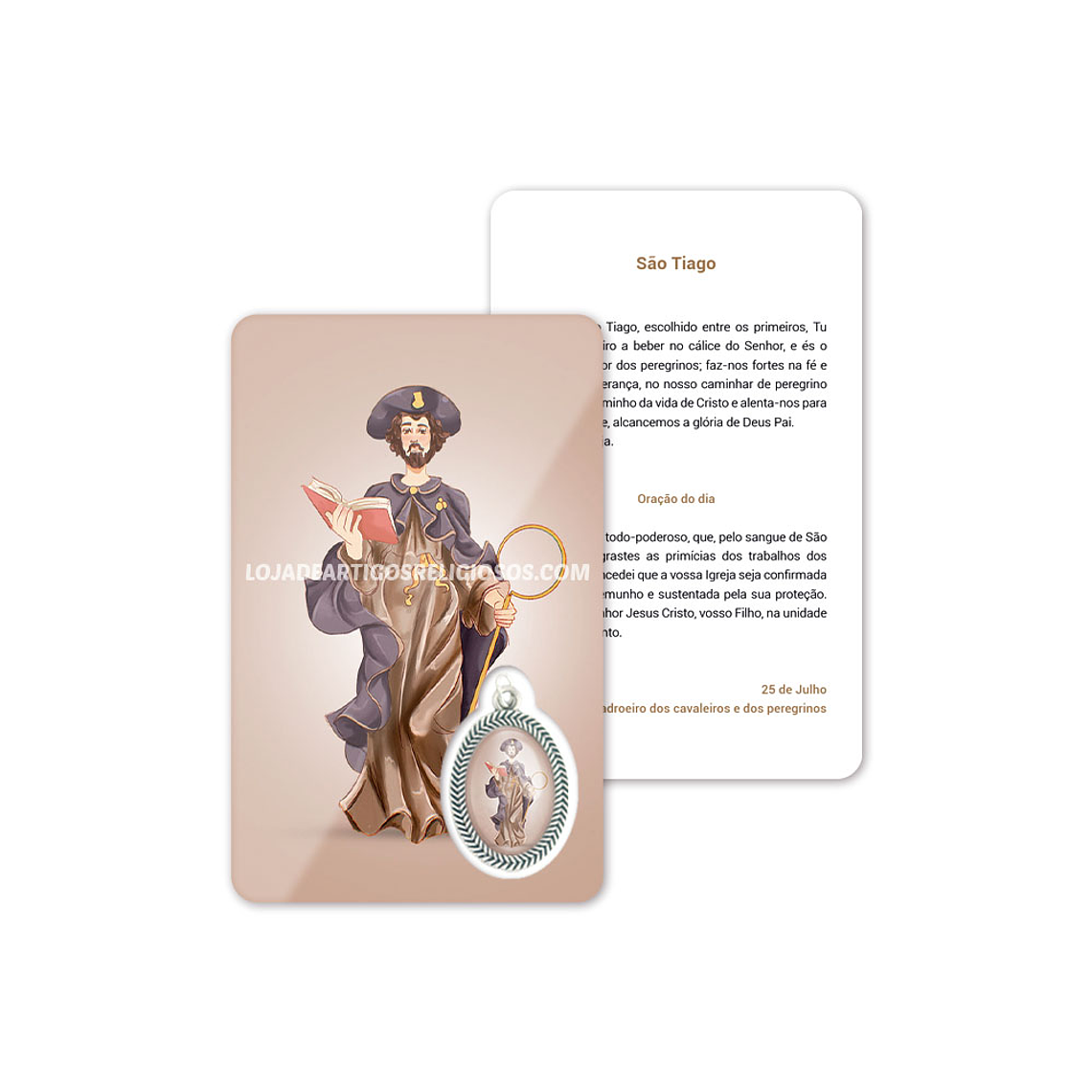 Cartão com oração de São Tiago 1