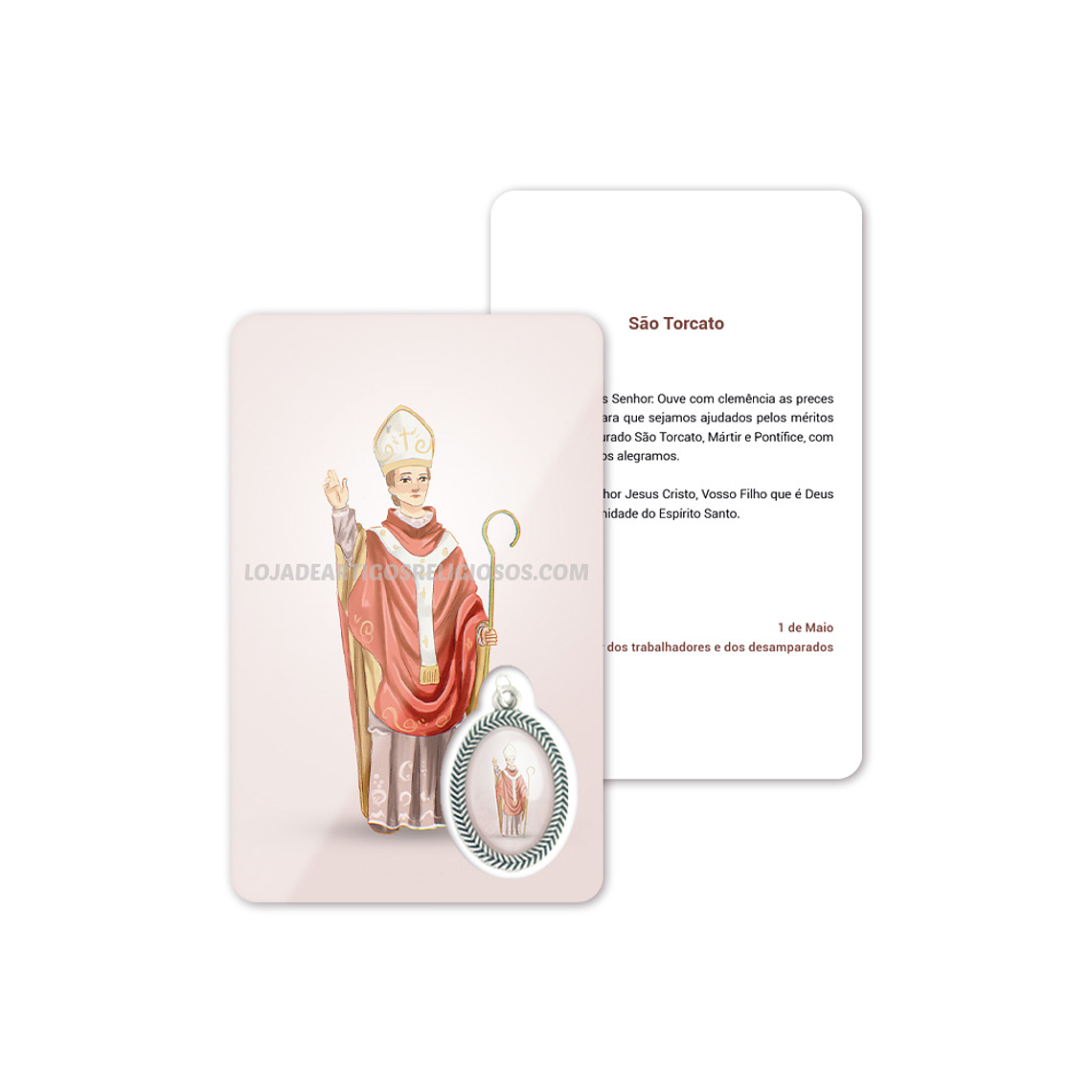 Carte de prière de Saint Torquat 1