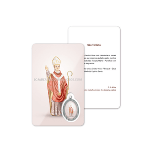 Saint Torquatus prayer card