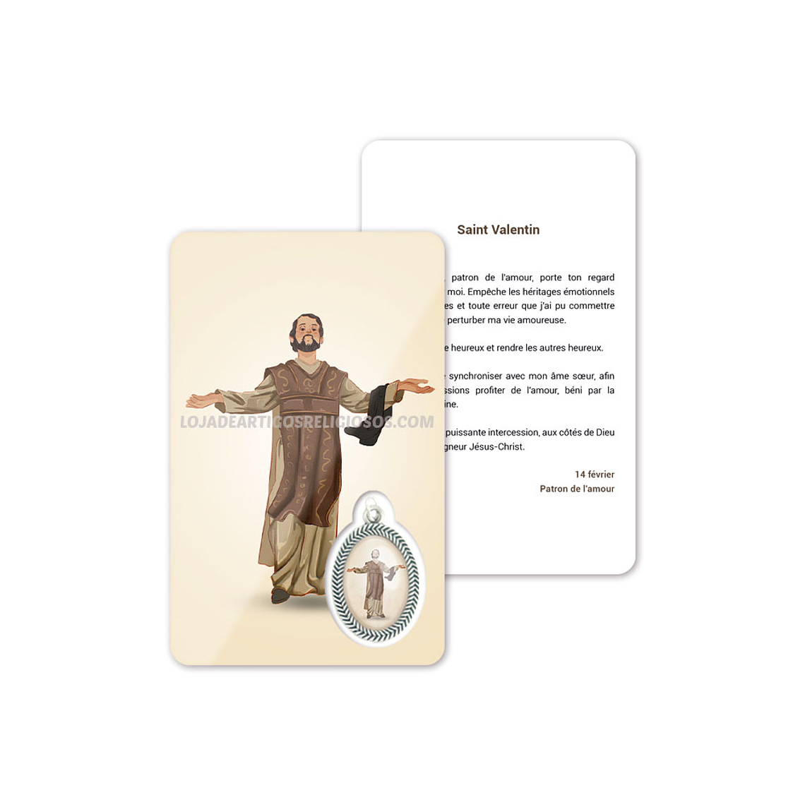 Biglietto con preghiera di San Valentino 5