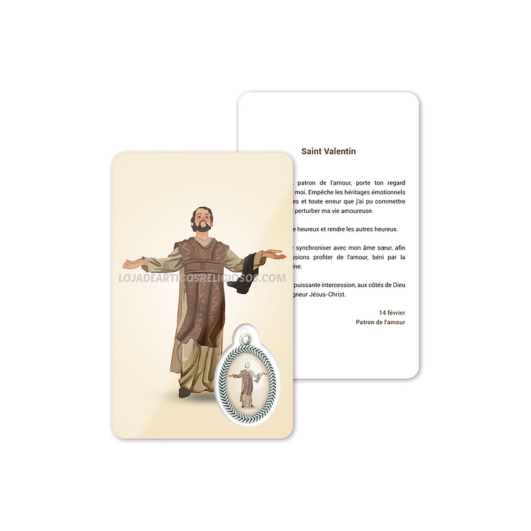 Biglietto con preghiera di San Valentino 5