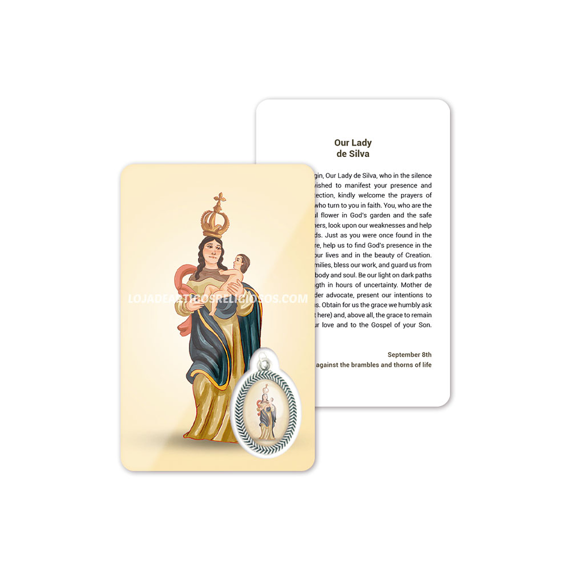 Cartão com oração de Nossa Senhora da Silva 4