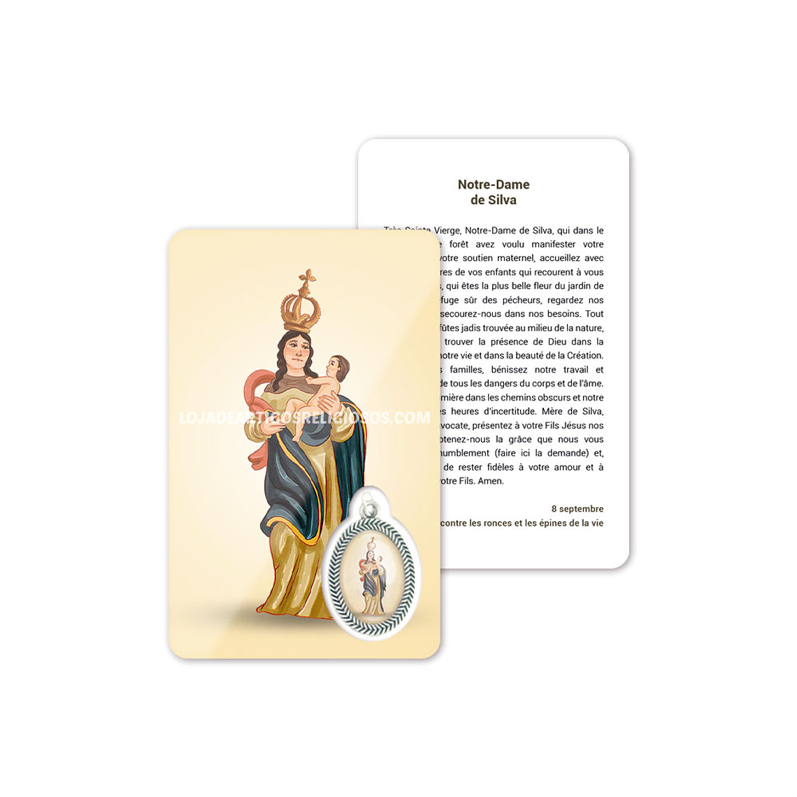 Cartão com oração de Nossa Senhora da Silva 5