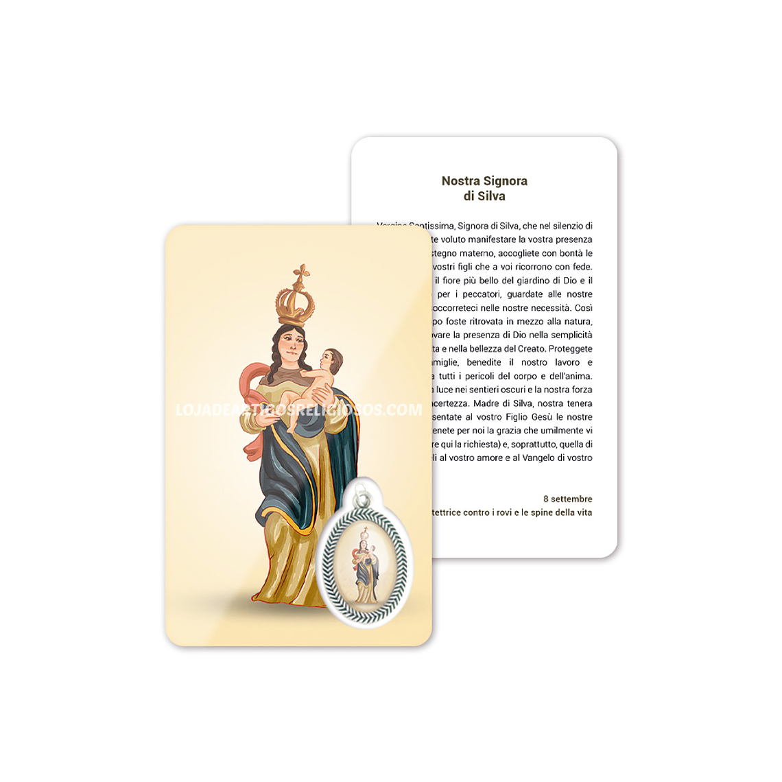 Cartão com oração de Nossa Senhora da Silva 3