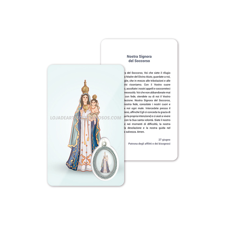 Cartão com oração de Nossa Senhora do Socorro 3