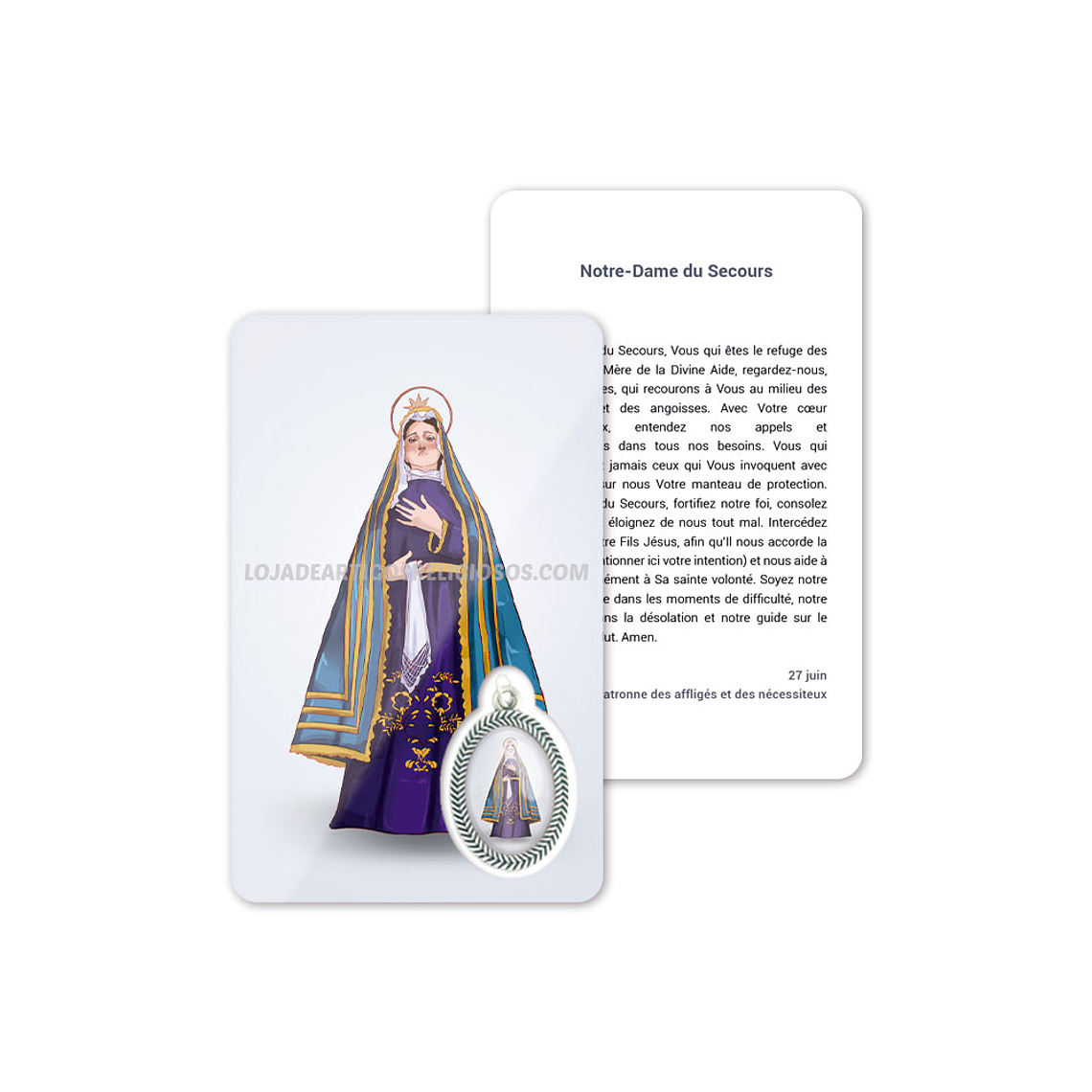 Cartão com oração de Nossa Senhora da Soledade 5