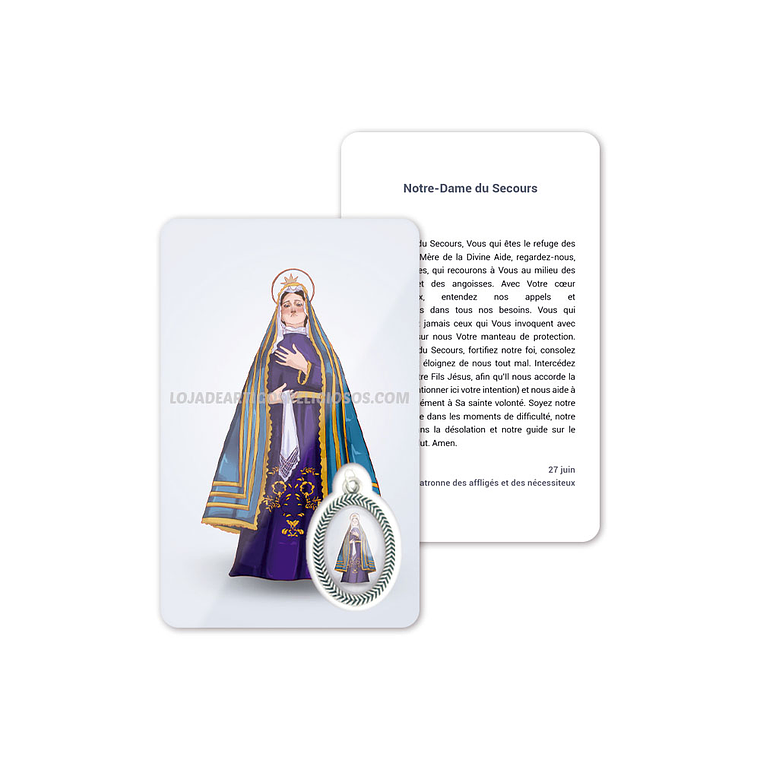 Cartão com oração de Nossa Senhora da Soledade 5