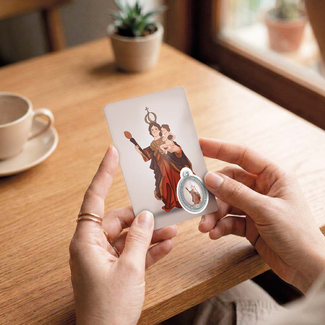 Cartão com oração de Nossa Senhora da Tocha 6