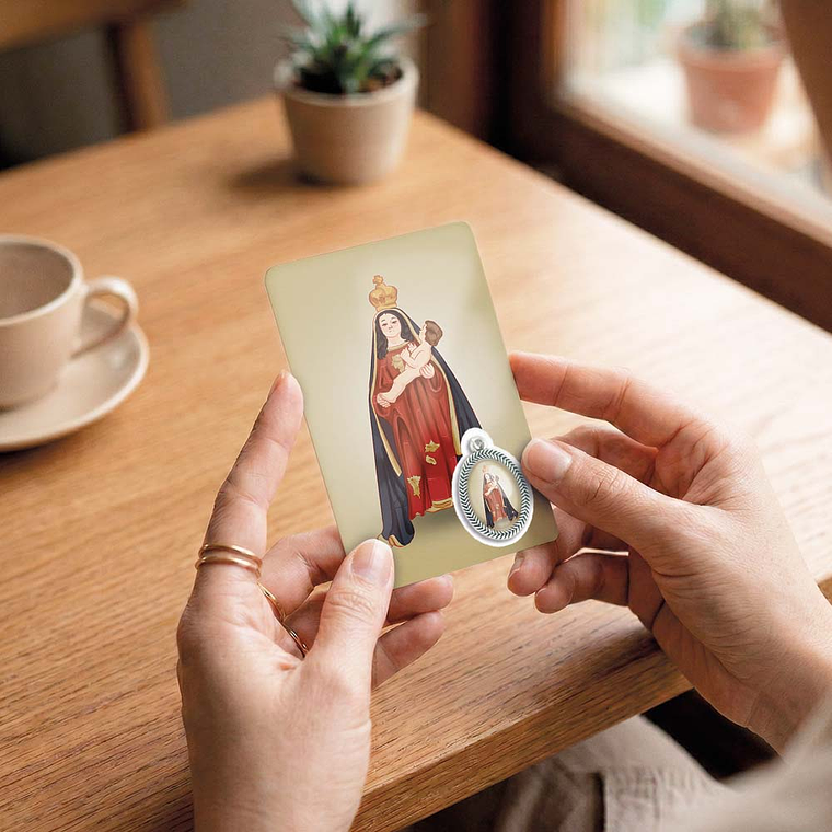 Cartão com oração de Nossa Senhora do Vizo 6