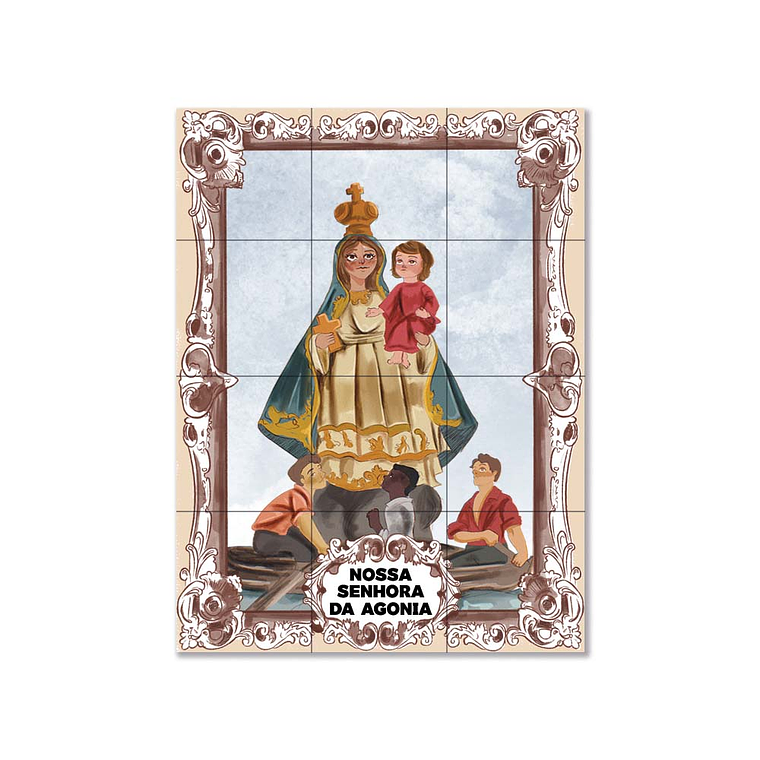 Azulejos de Notre-Dame de l'Agonie 45 cm x 60 cm 1