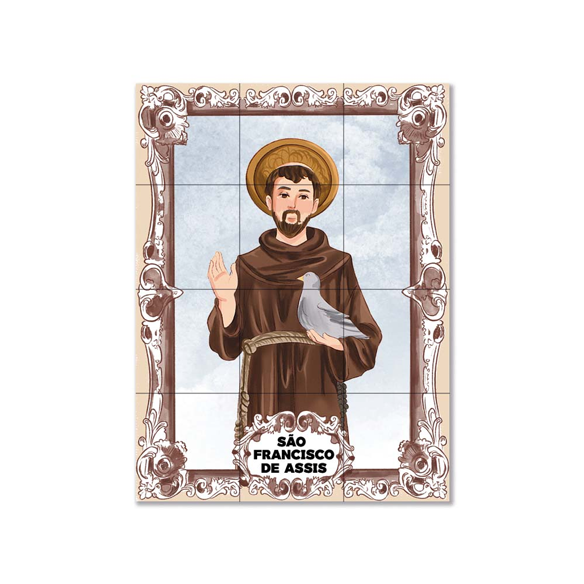 Azulejos di San Francesco d'Assisi 45 cm x 60 cm 1