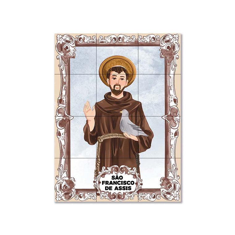 Azulejos di San Francesco d'Assisi 45 cm x 60 cm 1