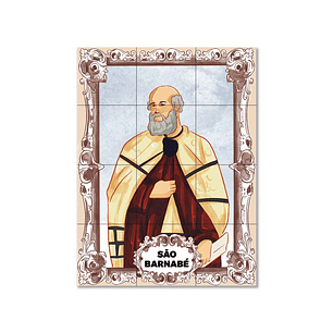 Painel de azulejos de São Barnabé 45 cm x 60 cm