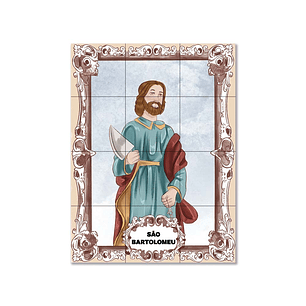 Painel de azulejos de São Bartolomeu 45 cm x 60 cm