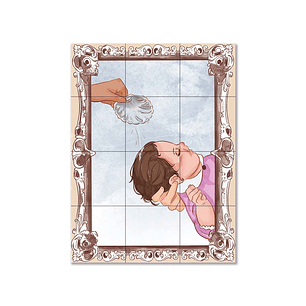 Painel de azulejos do Batismo 45 cm x 60 cm