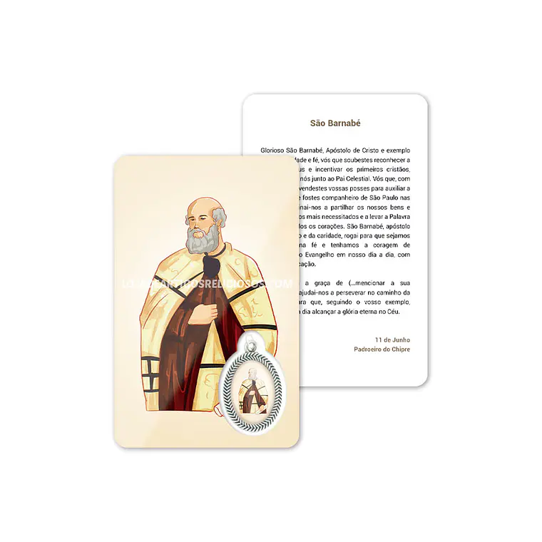 Carte de prière de Saint Barnabé 1