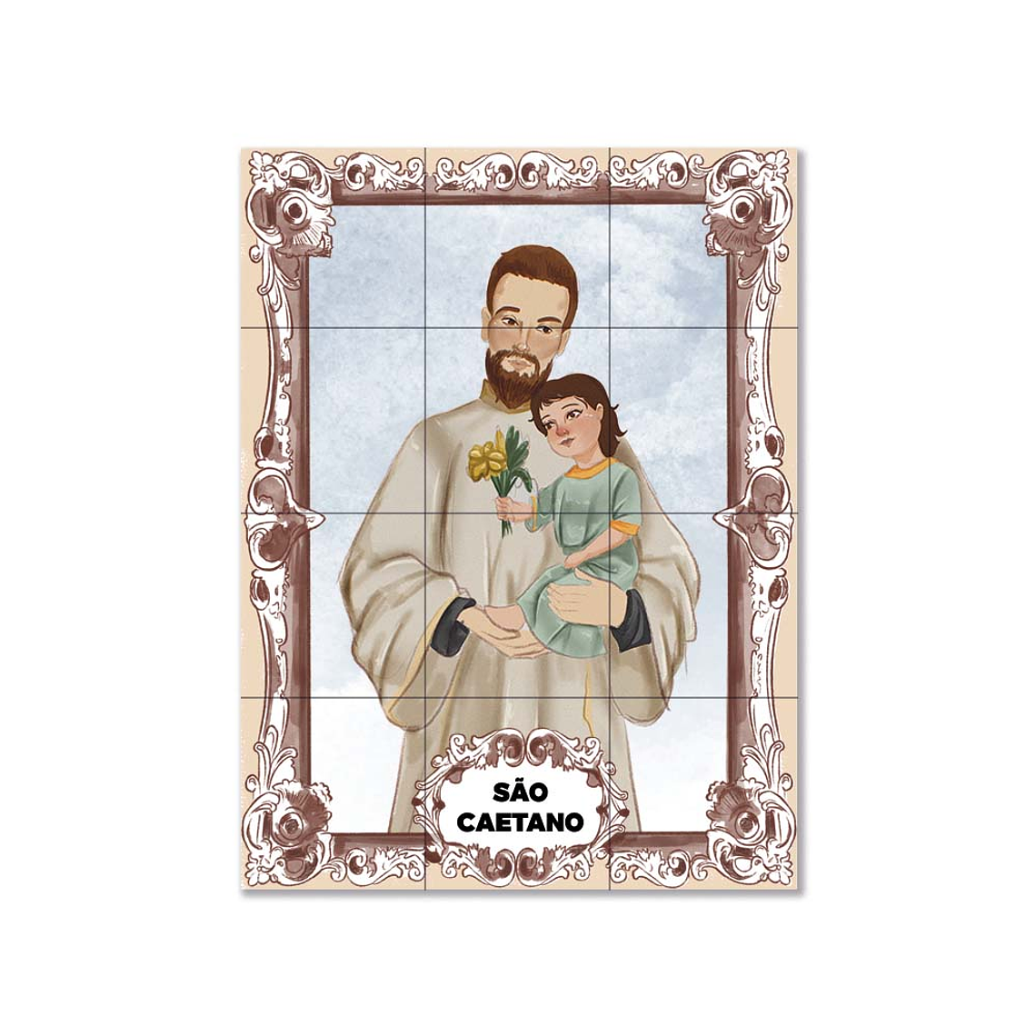 Azulejos de Saint Gaétan 45 cm x 60 cm 1