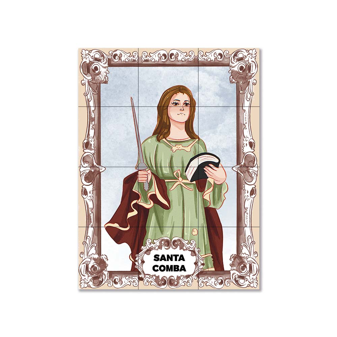 Saint Columba Tile Panel 45 cm x 60 cm 1