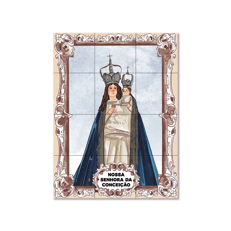 Our Lady of the Conception Tile Panel 45 cm x 60 cm 1