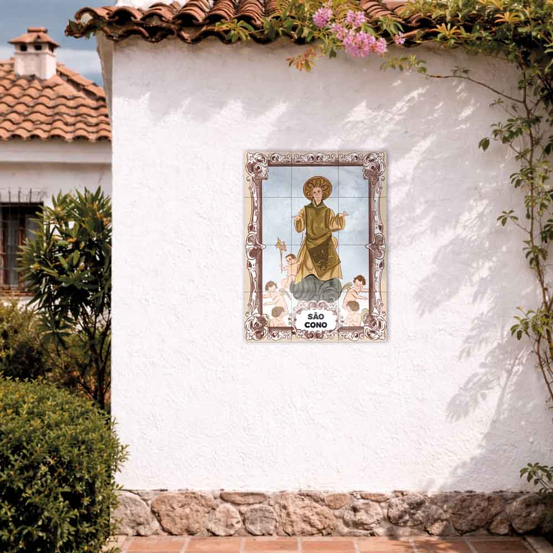 Painel de azulejos de São Cono 45 cm x 60 cm 2
