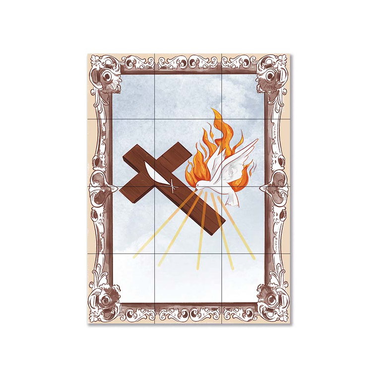 Azulejos del Sacramento de la Confirmación 45 cm x 60 cm 1