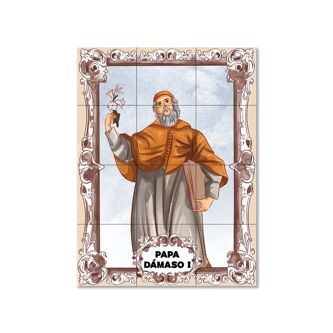 Azulejos di Papa Damaso I 45 cm x 60 cm 1