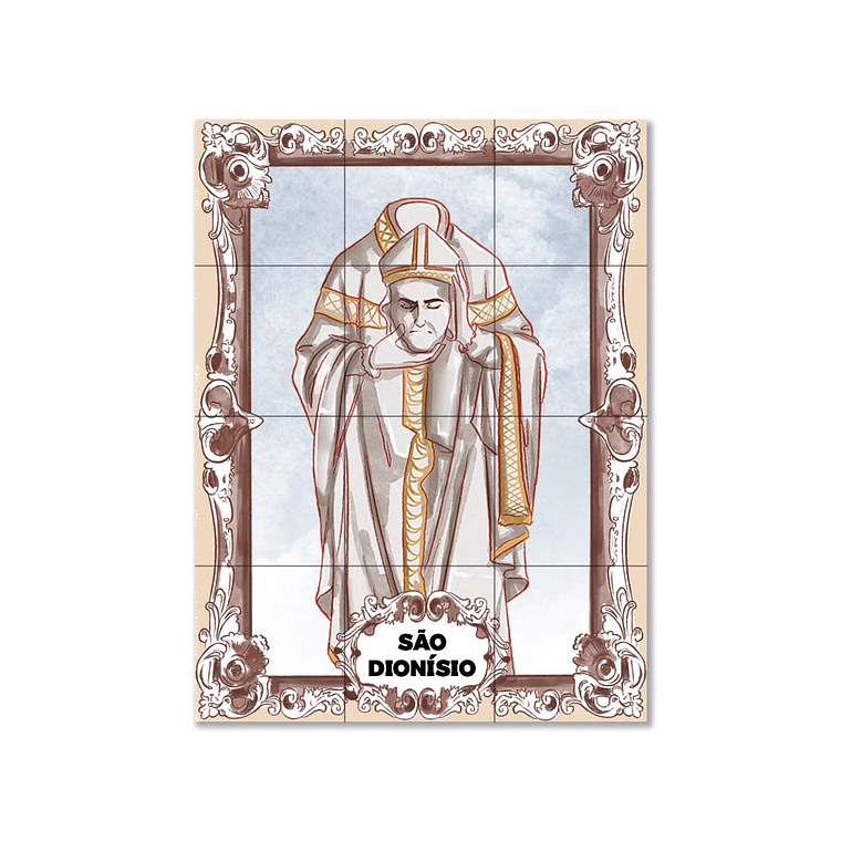 Painel de azulejos de São Dionísio 45 cm x 60 cm 1