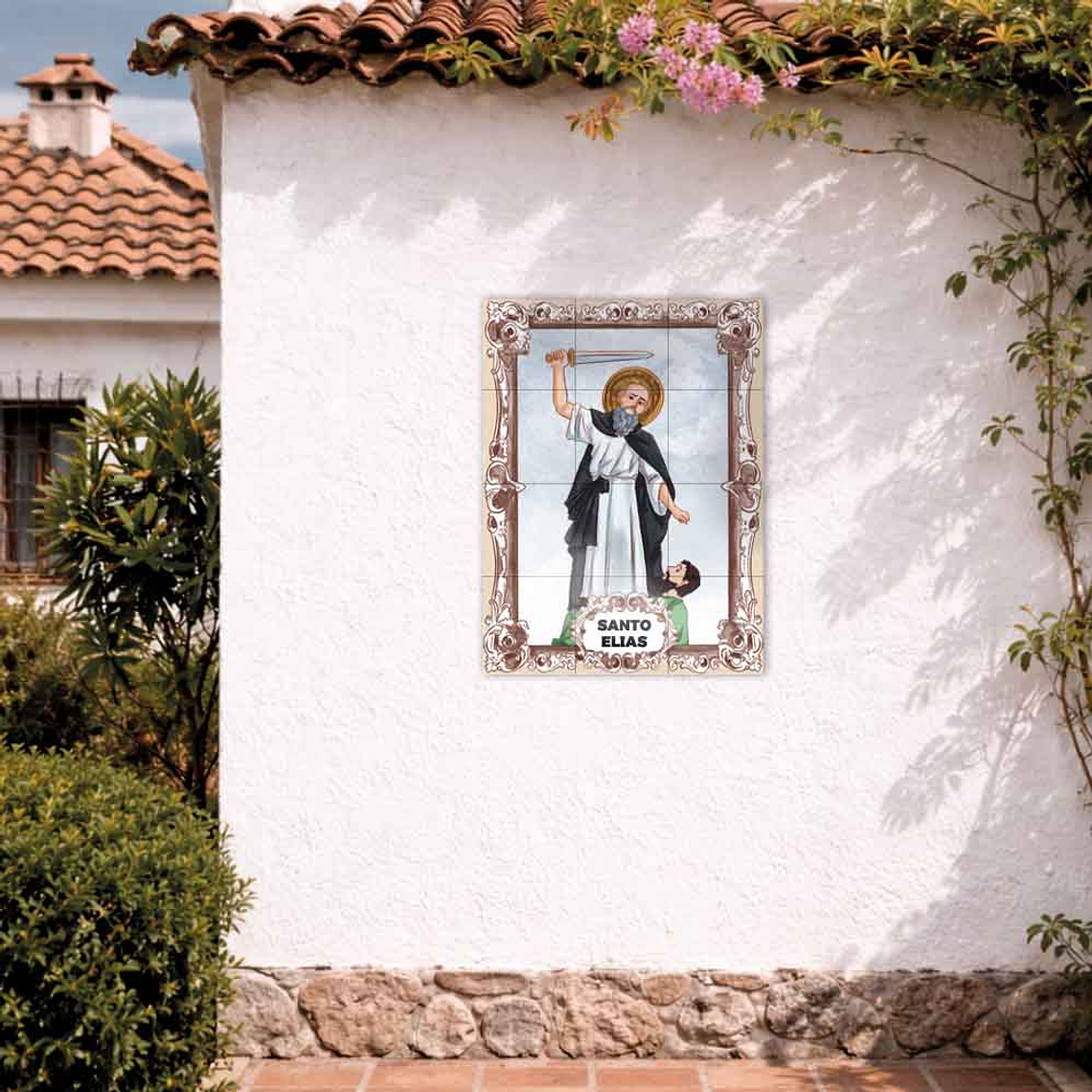 Painel de azulejos de Santo Elias 45 cm x 60 cm 2
