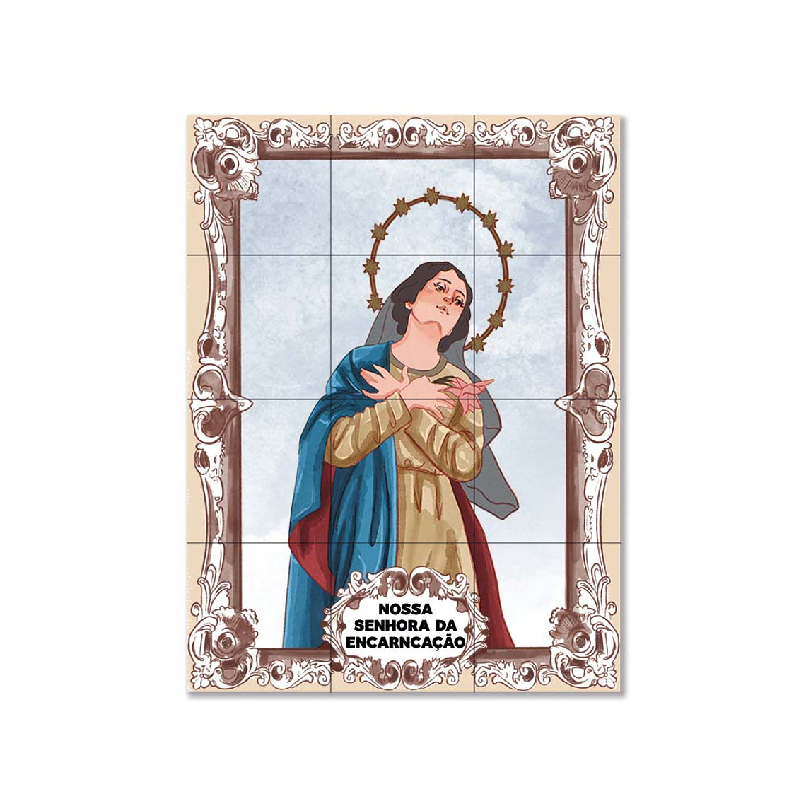 Our Lady of the Incarnation Tile Panel 45 cm x 60 cm 1