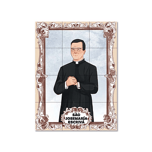 Azulejos de San Josemaría Escrivá 45 cm x 60 cm