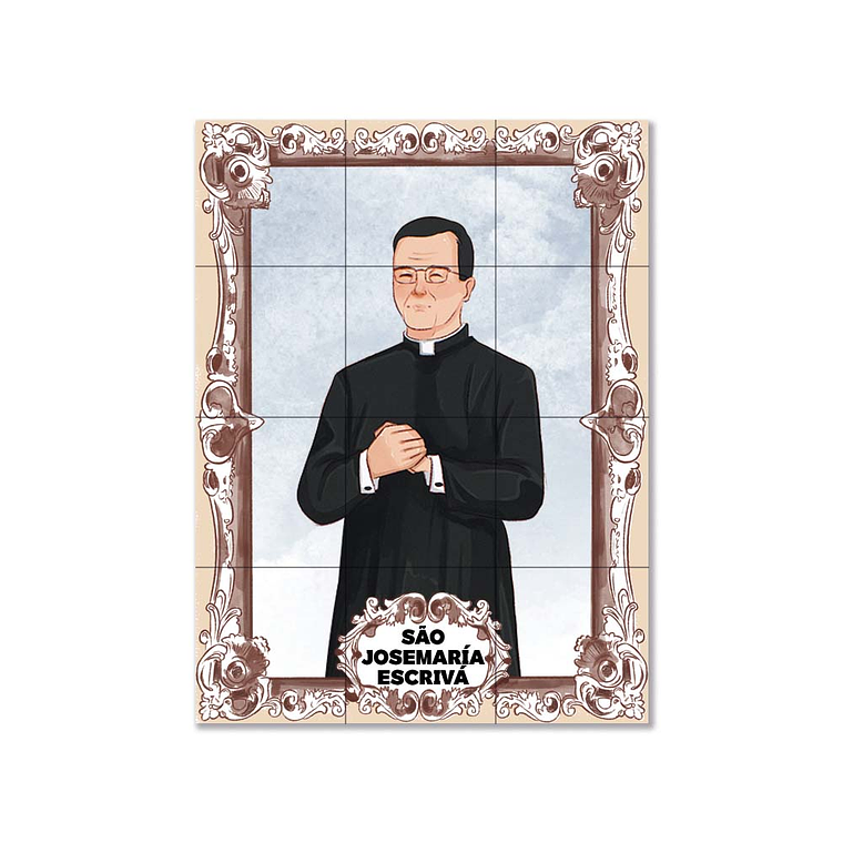 Azulejos di San Josemaría Escrivá 45 cm x 60 cm 1