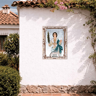 Painel de azulejos de Santa Eulália 45 cm x 60 cm