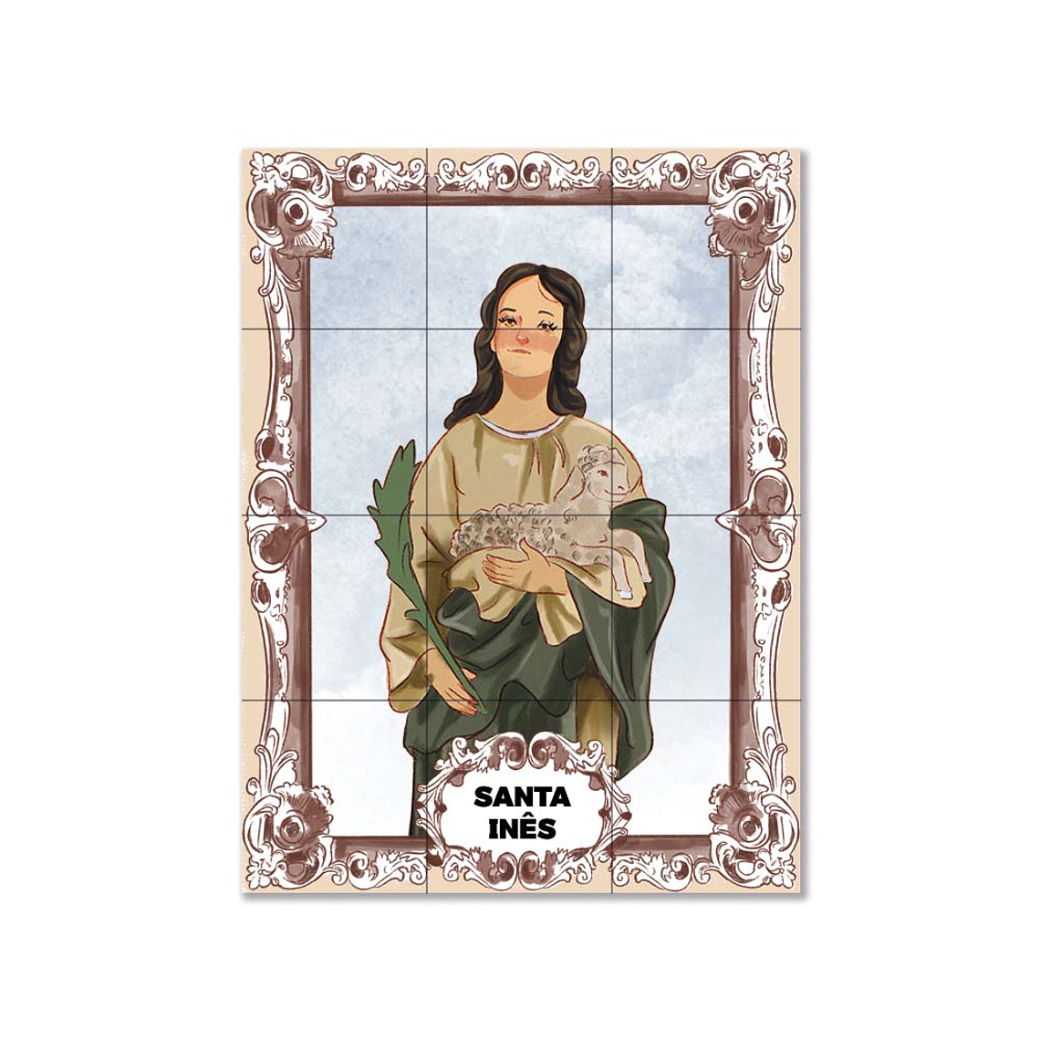 Azulejos de Sainte Agnès 45 cm x 60 cm 1