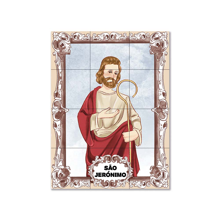 Saint Jerome Tile Panel 45 cm x 60 cm 1