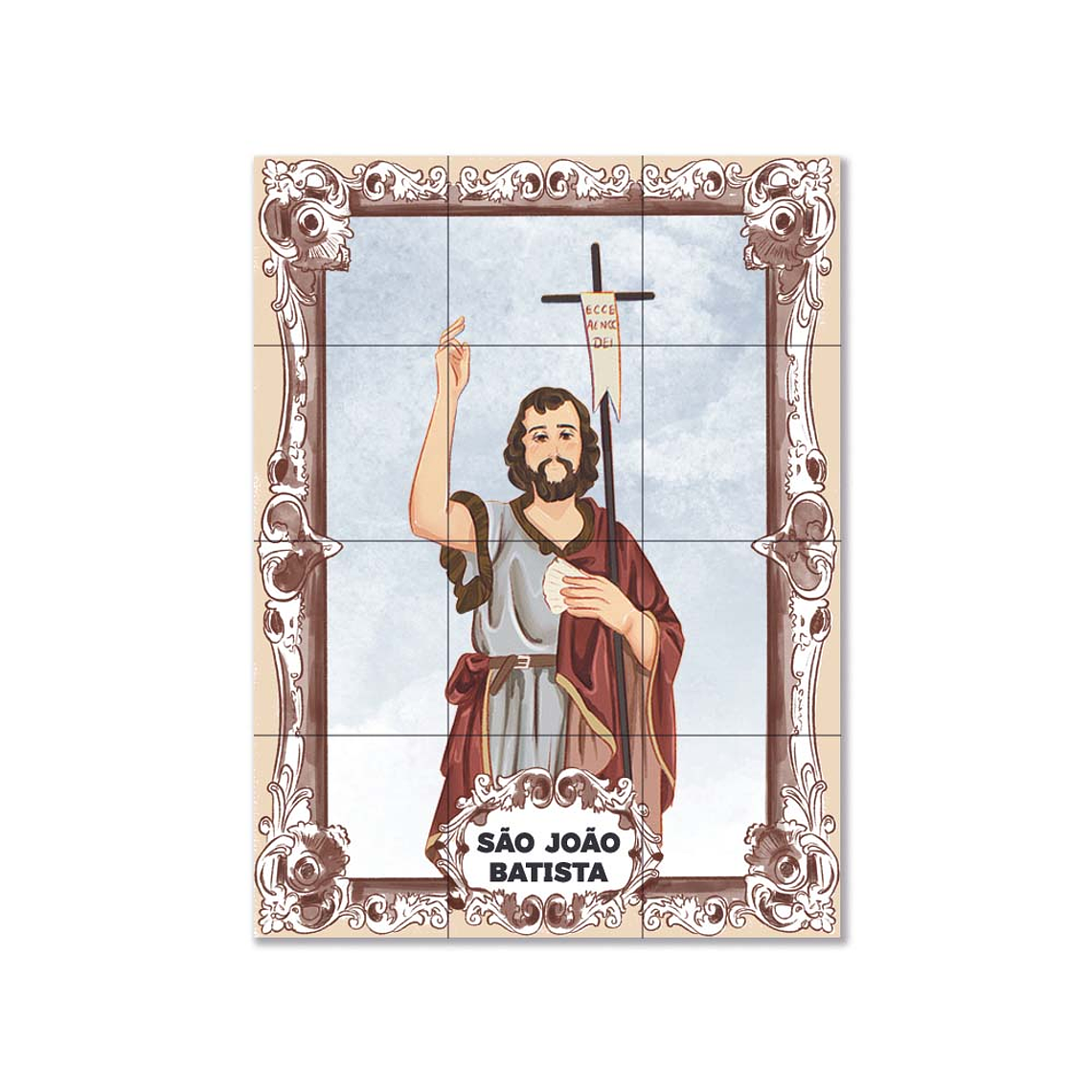 Azulejos de San Juan Bautista 45 cm x 60 cm 1