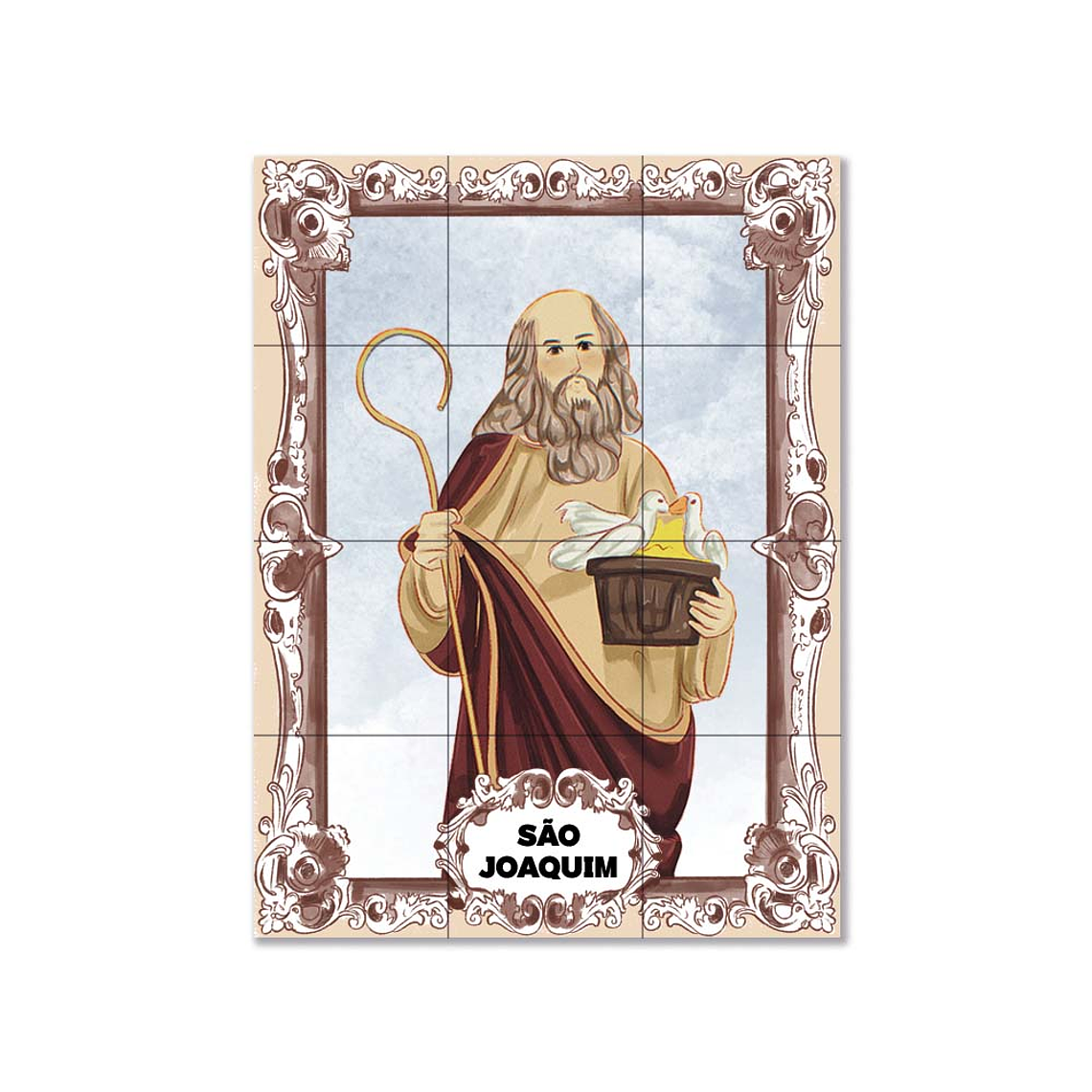 Painel de azulejos de São Joaquim 45 cm x 60 cm 1