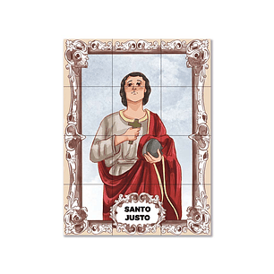 Saint Justus Tile Panel 45 cm x 60 cm