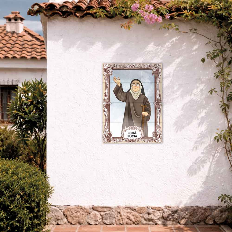 Painel de azulejos da Irmã Lúcia 45 cm x 60 cm 2